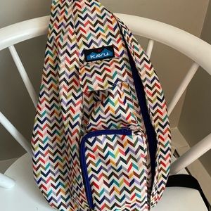 KAVU Rope Bag Rare Rainbow Color- like new